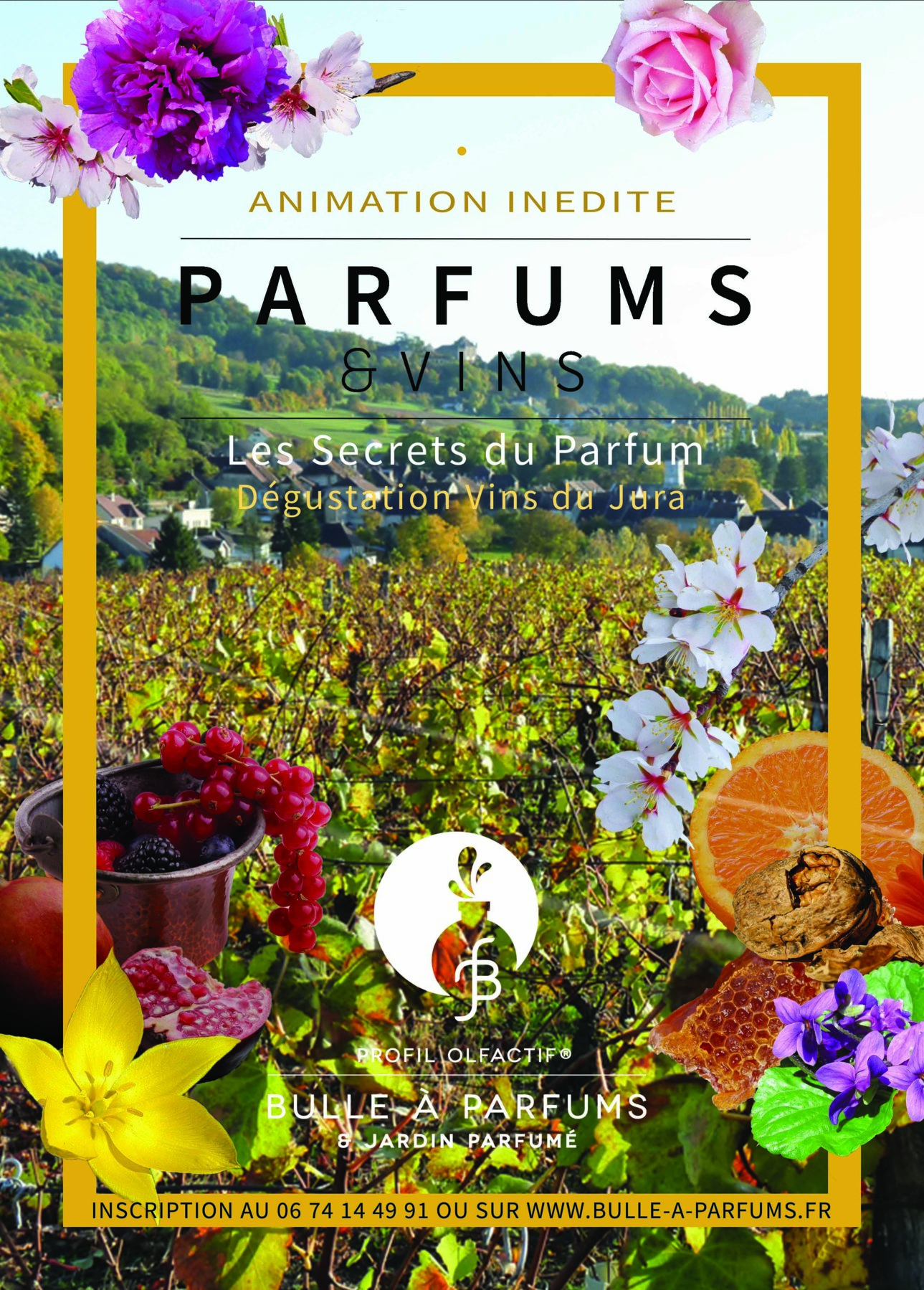 Animation Sensorielle Parfums & Vins Bulle &agrave; Parfums Jura