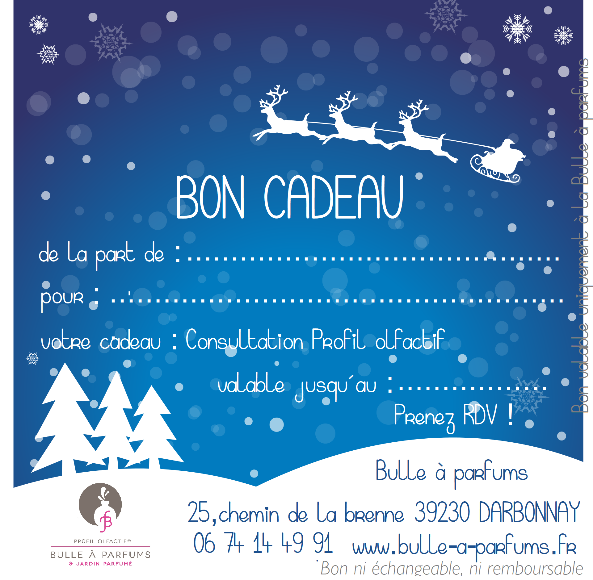 bon cadeau profil olfactif