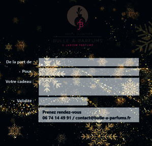 Bons cadeaux BON CADEAU Profil olfactif® Bulle à Parfums
