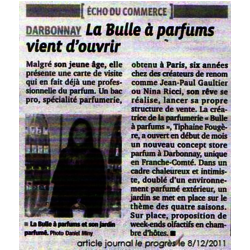 Concept parfumerie Jura France Bulle à parfums